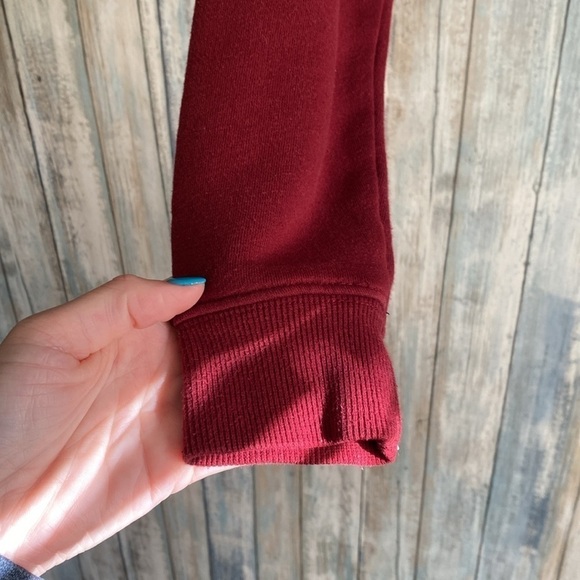 Wild Fable Red Cropped Hooded Sweatshirt | Size XS | Red - Picture 9 of 10